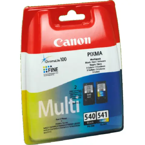 Tusz Canon PG-540 / CL-541 Multipack Czarny i Kolor do drukarek (Oryginalny) [2x8ml]
